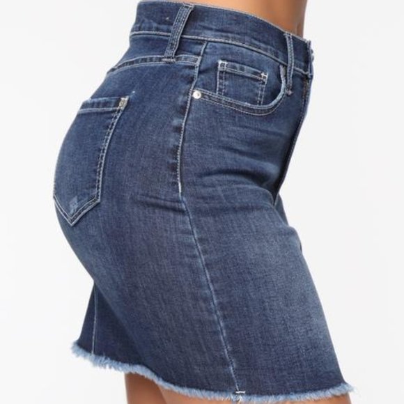 Fashion Nova Denim Skirt size S - Picture 5 of 8